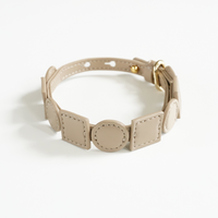 Geometric Leather Pet Collar – Elevate Your Pet's Style with Eco-Friendly Elegance