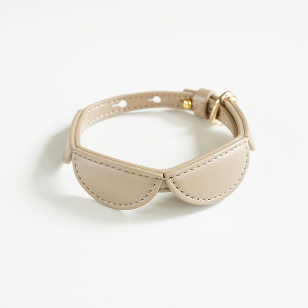 Sustainable Leather Pet Collar – Half Moon, Perfect for Your Beloved Pets