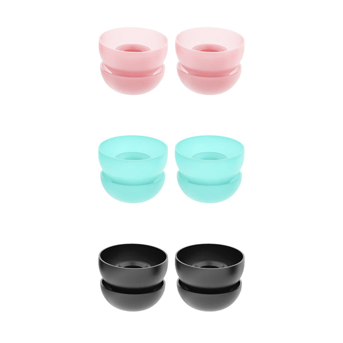 Saccater Double-tip Eartips - Reusable Ultra Soft Silicone Ear Tips for Saccater Noise Reducing Earplugs, + 5dB