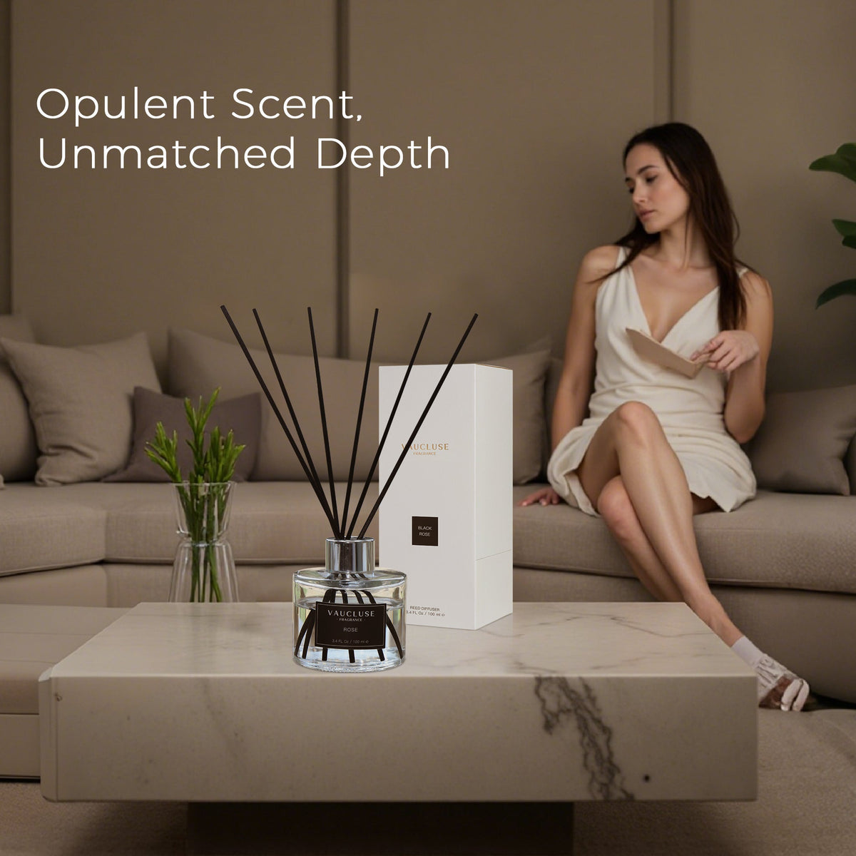 Black Rose Scented Reed Diffuser
