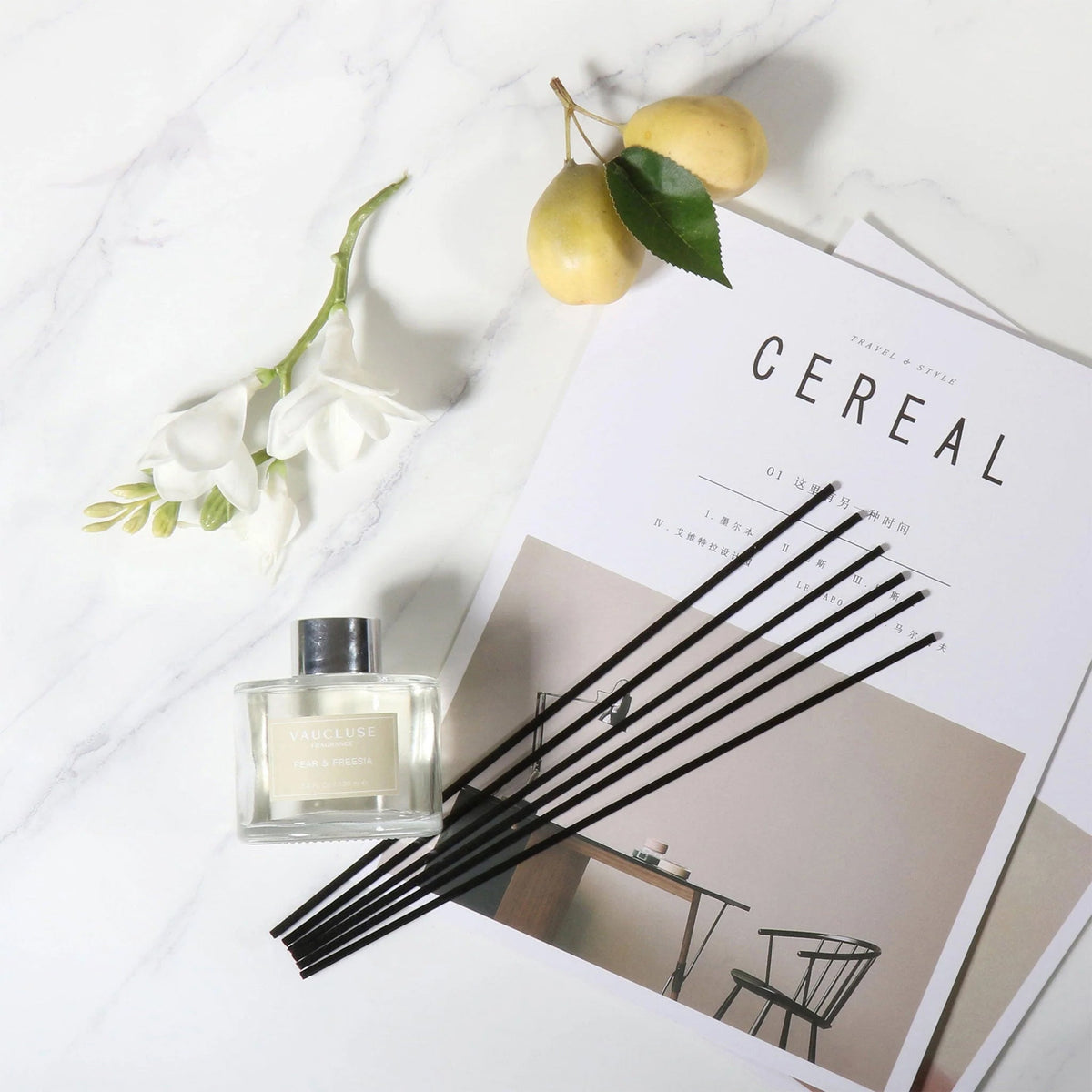 Pear & Freesia Scented Reed Diffuser