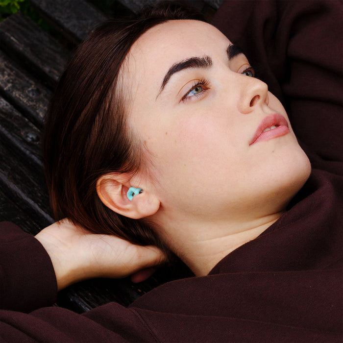 Saccater FOCUS Noise-Reducing Earplugs - Reusable Super Soft Silicone Ear Plugs in 60 HS, Perfect for Focus On Job Or Study, Noise Sensitivity & Travel, And For Nice Sleeping | NRR17 SNR23