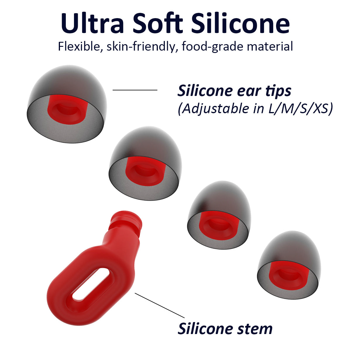 Saccater FOCUS Noise-Reducing Earplugs - Reusable Super Soft Silicone Ear Plugs in 60 HS, Perfect for Focus On Job Or Study, Noise Sensitivity & Travel, And For Nice Sleeping | NRR17 SNR23